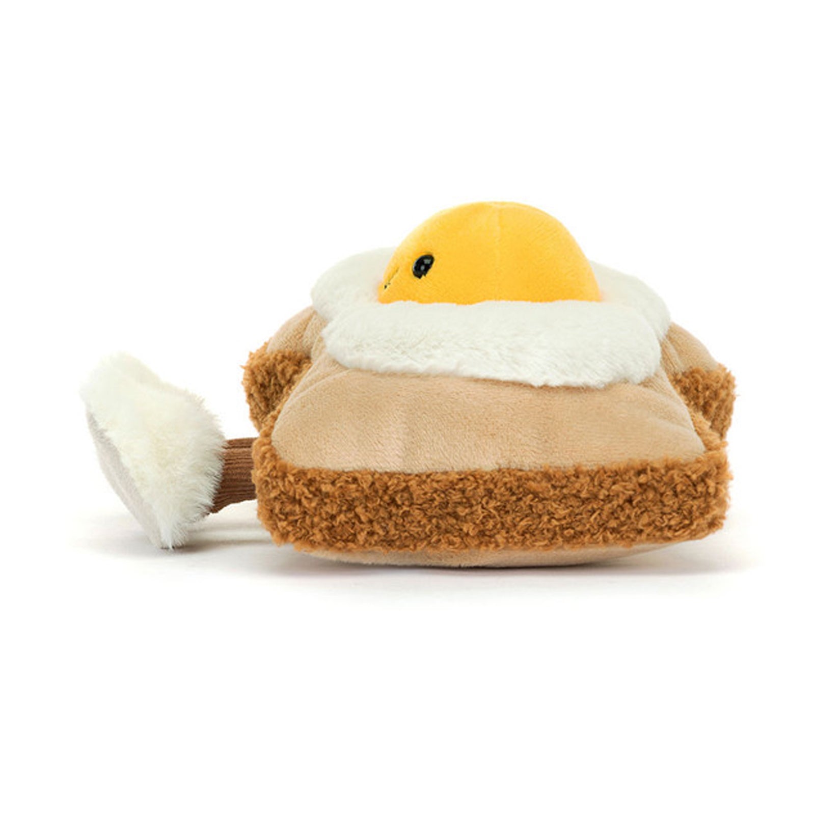 Oliver Egg On Toast Amuseables plush toy breakfast food themed character. Soft plush material safety embroidered face sunny side up egg design. Educational emotional comfort toy for children imaginative play kitchen adventures. Perfect gift for food lovers birthday morning presents collectible Amuseables. Machine washable premium hypoallergenic materials developmental toy for emotional intelligence. Amuseables food collection huggable design playful companion breakfast theme soft texture.