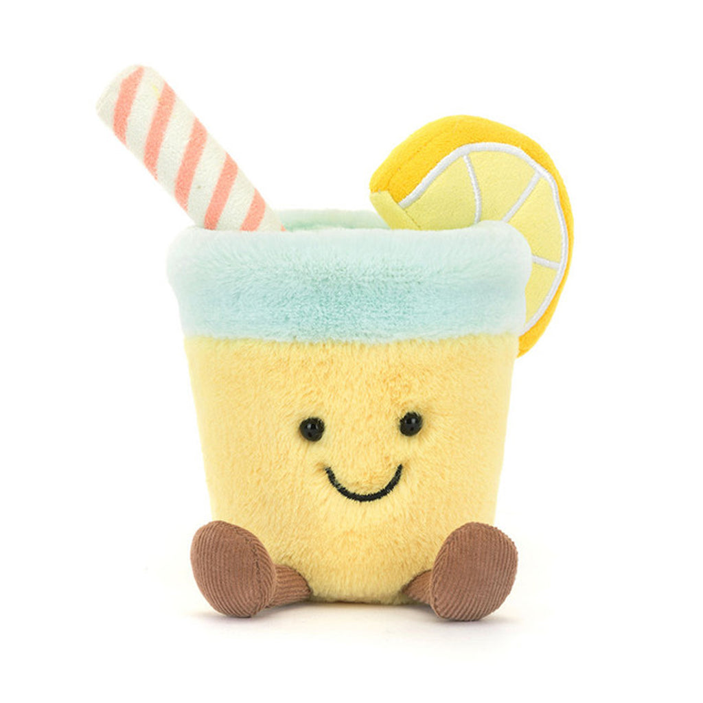 Kisli Lemonade Amuseables plush toy citrus character soft stuffed animal. Bright yellow plush material safety embroidered face refreshing drink theme. Educational emotional comfort toy for children imaginative play positivity training. Perfect gift for summer birthdays Christmas holiday cheerful presents. Machine washable premium hypoallergenic materials developmental toy for emotional balance. Amuseables food drink collection huggable design playful companion mood brightening friend.