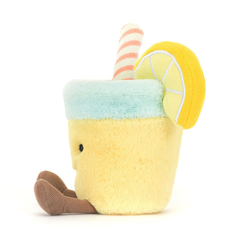 Kisli Lemonade Amuseables plush toy citrus character soft stuffed animal. Bright yellow plush material safety embroidered face refreshing drink theme. Educational emotional comfort toy for children imaginative play positivity training. Perfect gift for summer birthdays Christmas holiday cheerful presents. Machine washable premium hypoallergenic materials developmental toy for emotional balance. Amuseables food drink collection huggable design playful companion mood brightening friend.