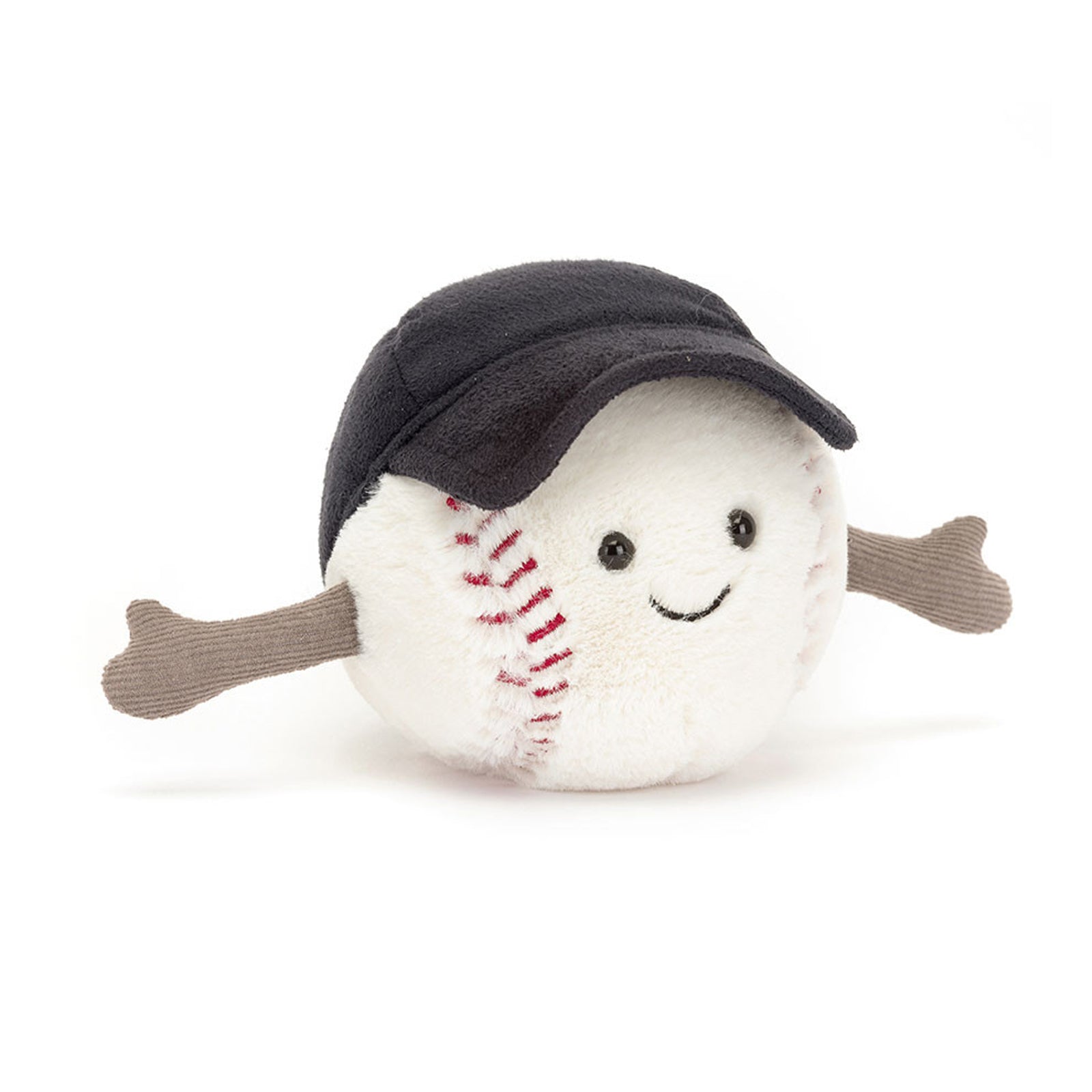 Jordi Baseball Amuseables plush toy officially licensed sports character. Super-soft plush material safety embroidered face baseball theme design. Educational emotional comfort toy for children imaginative play sports education. Perfect gift for baseball fans birthday Christmas team spirit presents. Machine washable premium materials developmental toy for confidence building. Amuseables sports collection huggable design playful companion social skills development.