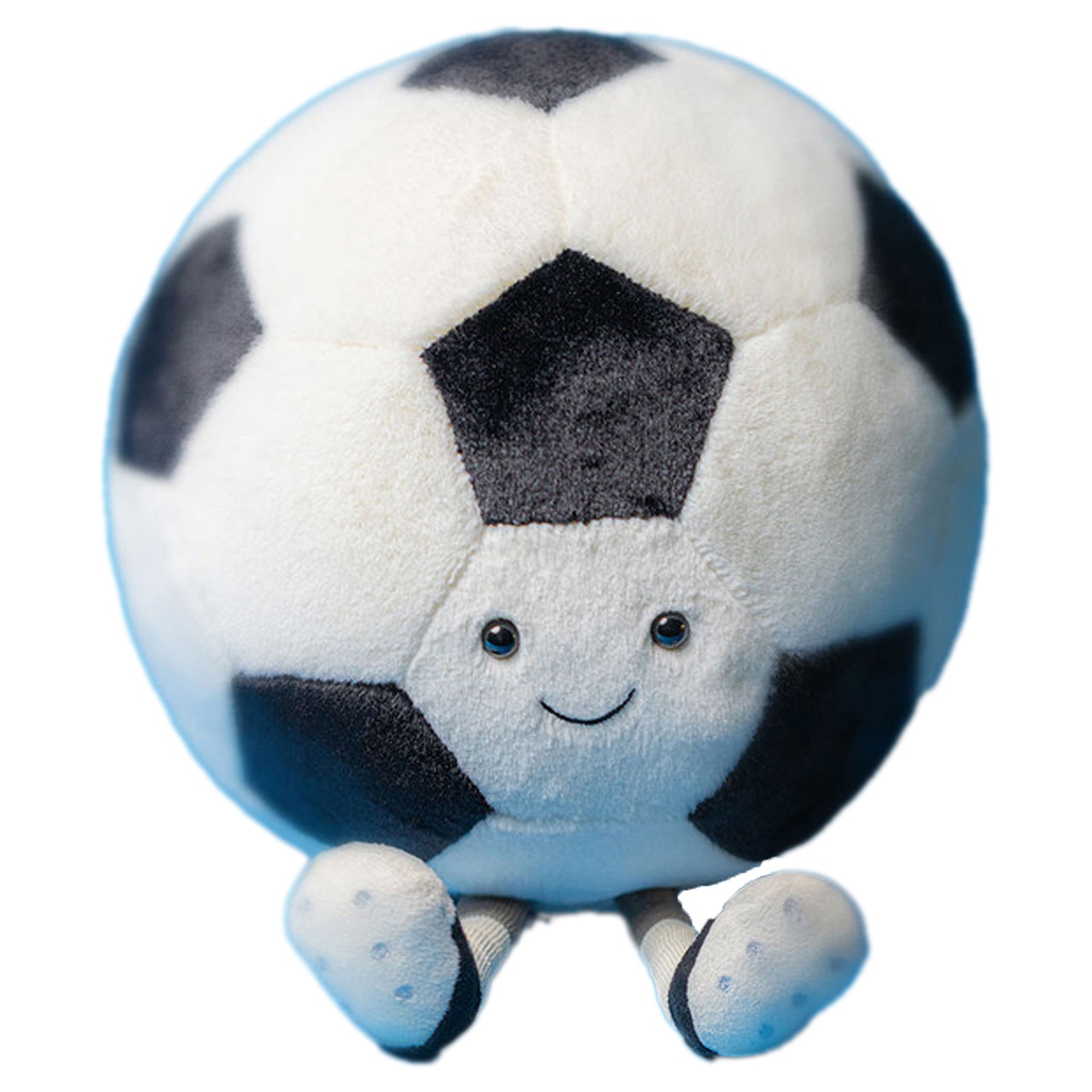 Footie Amuseables Football plush toy sports-themed stuffed animal. Soft plush material safety embroidered face sporty character design. Emotional comfort toy for children imaginative play sports education. Amuseables collection character perfect for gifts birthday Christmas team spirit. Premium stuffing machine washable materials developmental toy for emotional intelligence. Sports fan merchandise football theme collectible huggable design playful companion.