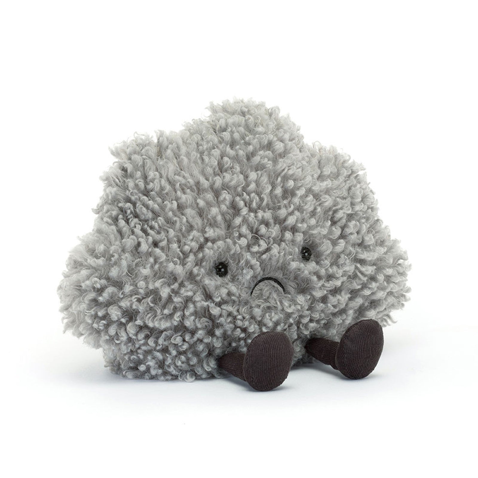 Amuseables Storm Cloud plush toy emotional support stuffed cloud for children. Soft grey fabric safety embroidered features grumpy weather character. Educational emotional development toy helps kids understand feelings anxiety relief. Perfect for creative play storytelling sensory comfort ages 3-8 years. Unique weather-themed plush collectible Amuseables series. Great gift for birthday Christmas mental health awareness emotional intelligence development.