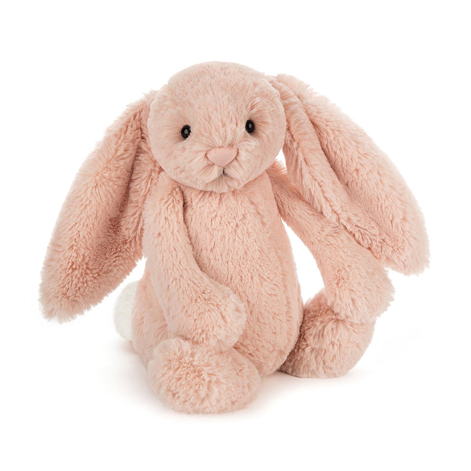 Bashful Pink Bunny soft plush toy. Pale pink rabbit with floppy ears and blush cheeks. Easter bunny gift, nursery decor, baby shower present, children's birthday gift. Ultra soft stuffed animal, pastel collectible, sentimental keepsake.