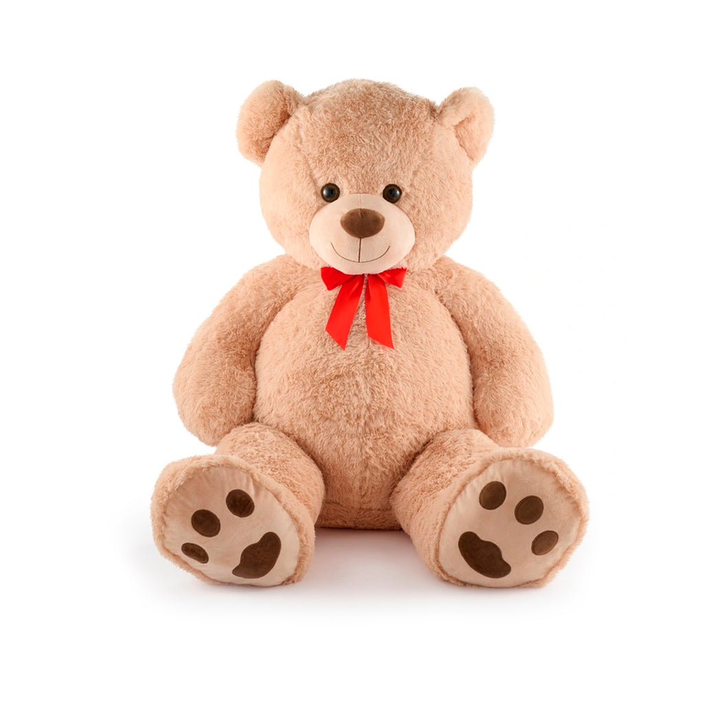 Buddy Bear soft plush toy huggable comfort friend for children emotional development. Premium hypoallergenic plush material with safety embroidered eyes nose. Perfect size for toddlers preschoolers cuddling companion. Educational toy for emotional intelligence development anxiety relief friend. Best birthday gift Christmas present for babies kids ages 0-6 years. Machine washable durable construction baby-safe materials preschool learning toy imaginative play.