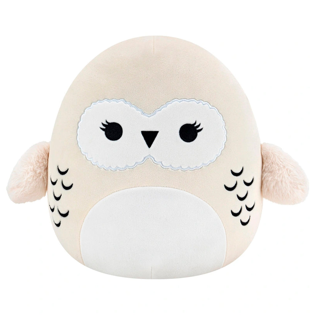 Hedwig Squishmallows plush Harry Potter official licensed collectible soft toy. Super-soft marshmallow texture stuffed owl perfect for cuddling display collecting. Harry Potter merchandise Squishmallows collection magical creature stuffed animal. Great gift for Harry Potter fans kids adults birthday Christmas holiday present. Safety tested materials embroidered details huggable design. Wizarding World collectible bedroom decor fantasy toy magical companion.