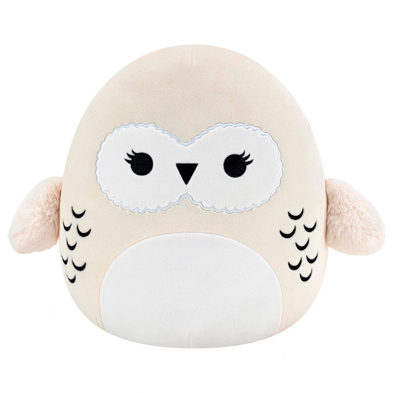 Hedwig Squishmallows plush Harry Potter official licensed collectible soft toy. Super-soft marshmallow texture stuffed owl perfect for cuddling display collecting. Harry Potter merchandise Squishmallows collection magical creature stuffed animal. Great gift for Harry Potter fans kids adults birthday Christmas holiday present. Safety tested materials embroidered details huggable design. Wizarding World collectible bedroom decor fantasy toy magical companion.